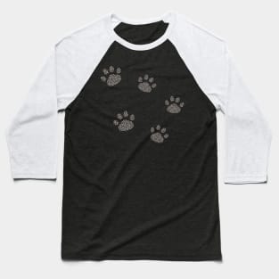 Paw of Hearts pattern Baseball T-Shirt